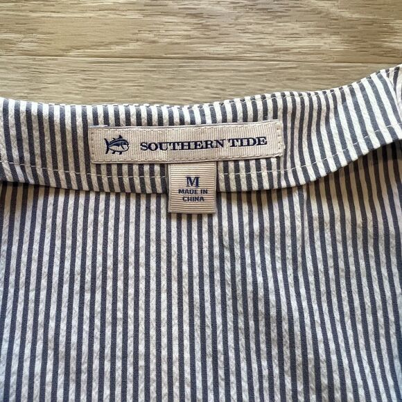 Southern Tide Nautical Navy Stripe Marlena Top Blouse-Size M - Picture 5 of 5